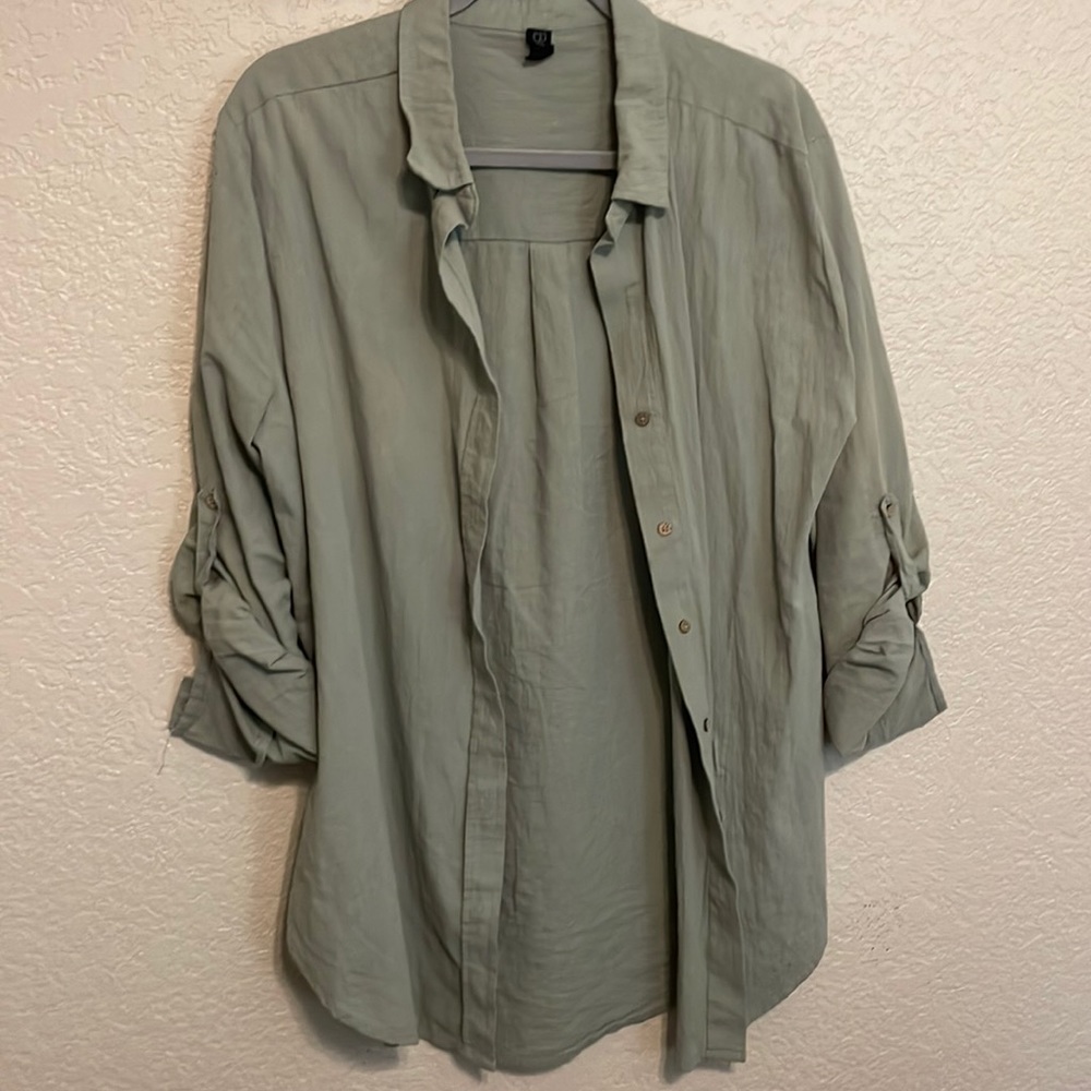 H&M OVERSIZED BUTTON UP